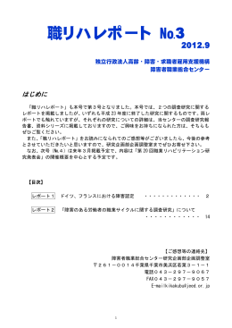 「ドイツ、フランスにおける障害認定」(PDF 880KB)