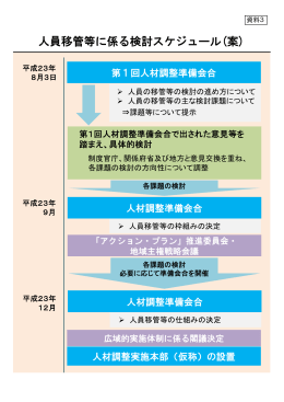 人員移管等に係る検討スケジュール（案）(PDF形式:210KB)