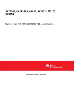 AN-1229 SIMPLE SWITCHER PCB Layout Guidelines