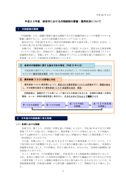 内部統制に係る報告書 - 岐阜市ホームページへ