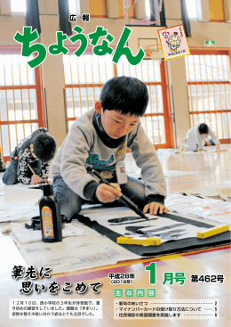 広報ちょうなん 平成28年1月号 第462号