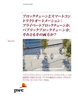 パブリックブロックチェーンか