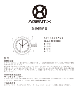 取扱説明書 - Agent X