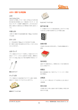 LED に関する用語集 - Stanley Electronic Components