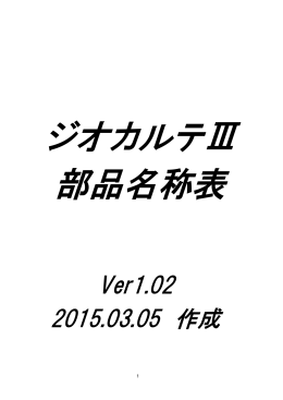 部品名称表