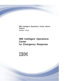 IBM Intelligent Operations Center Interim Feature