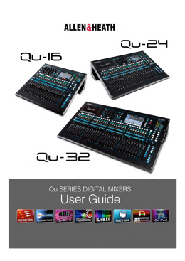 QU-16 QU-24 QU-32 Mixer User Guide