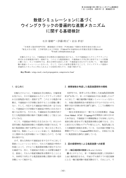 数値シミュレーションに基づく ウイングクラックの普遍的な進展