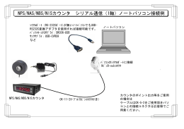 NPS/NAS/NBS/NISカウンタ シリアル通信（1軸）ノートパソコン接続例