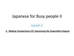 4. Making Comparisons (2): Expressing the Superlative Degree
