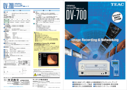 DV-700は、RGB入力の高画質MPEG-2動画を最大約300分も録画可能