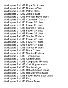 Wallpapers 2 - London Midland & Scottish Railways