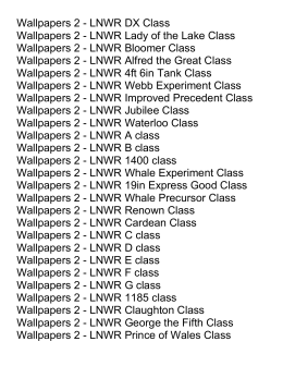 Wallpapers 2 - London North Western Railways