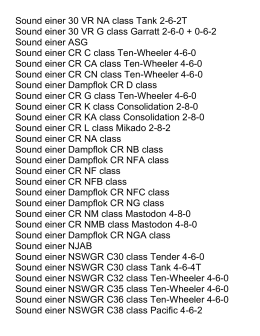 Sound einer Dampflok Australian Steam