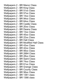 Wallpapers 2 - British Railways Great Western Railways