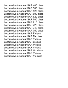 Locomotive à vapeur South Australian Railways
