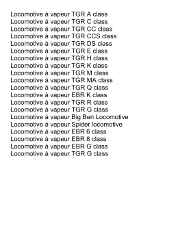 Locomotive &agrave; vapeur Tasmanian Government Railways
