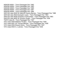 Australian Streamliners Steam Consists