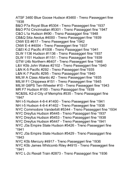 American Streamliners Steam Consists